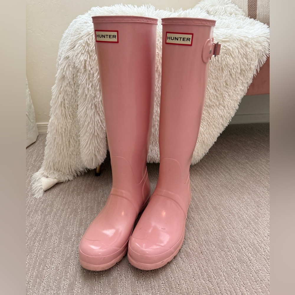 Hunter Pink Women's Rain Boots